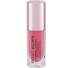 Lesk na rty Makeup Revolution London Pout Bomb, 4,6 ml, odstn Peachy