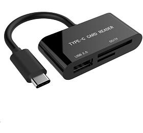 Čtečka karet USB 3.1, Type-C, mini design, UHB-CR3-02, GEMBIRD