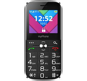 Telefon myPhone Halo C Senior ern s nabjecm stojnkem