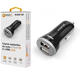 Nabjeka ALIGATOR CHS0005 do auta 3.4A, 2xUSB, smart IC, ern