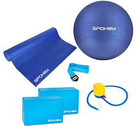 Spokey ASTEYA SET Sada na jgu: podloka, 2x blok, psek, gymnastick m v. pumpiky