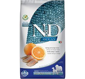 N&amp;D OCEAN DOG Adult M/L Herring &amp; Orange 12kg