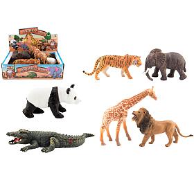 Teddies Zvtko safari ZOO plast 11-17cm 6ks v boxu