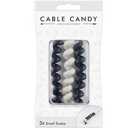 MLINE Kabelov organizr Cable Candy Small Snake, 3 ks, ern a bl