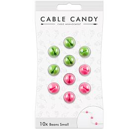 MLINE Kabelov organizr Cable Candy Small Beans, 10 ks, zelen a rov