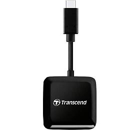 Transcend RDC3 USB-C (3.2 Gen 1) teka pamovch karet SDHC/SDXC (UHS-I)/microSDHC/microSDXC (UHS-I), ern (TS-RDC3)