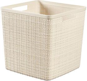 Box Curver Jute Cube 17L béžový