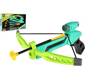 Teddies Pistole/kue s lukem na psavky plast 25cm + py 3ks v krabici 36x21x5cm