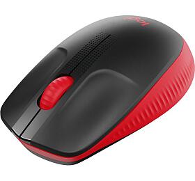 Logitech M190 Full-size wireless mouse - RED - EMEA (910-005908)