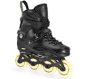 Spokey FREESPO Freeskate kolekov brusle, ern, ABEC9 Chrome, vel. 40/41