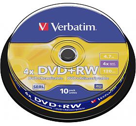 Disk Verbatim DVD+RW 4.7GB, 4x, 10-cake