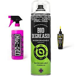 Muc-Off Nano Tech Bike Cleaner 1L&amp;nbsp;+ Bio Degreaser 500ml +&amp;nbsp;Dry Lube 120ml