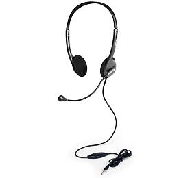 PORT CONNECT - Stereo headset s mikrofonem, 3,5mm jack, ern (901603)