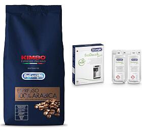 SET Kva DeLonghi Kimbo 100% Arabica 1kg zrnkov + DeLonghi EcoDecalk mini