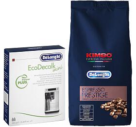 SET Kva DeLonghi Kimbo Prestige 1kg + DeLonghi EcoDecalk mini