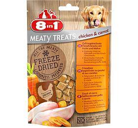 Pochoutka 8in1 Meaty Treats FD Chicken/Carrots 50g