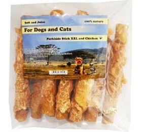 For Dogs and Cats Pochoutka Rolka z vep. ke s kuecm masem 16cm/450g