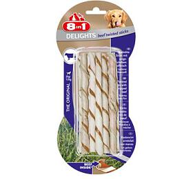 Pochoutka 8in1 Delights Beef Twisted Sticks 10ks