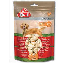 Pochoutka 8in1 Delights Chicken Bones XS 21ks