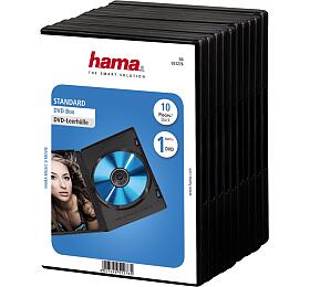 Hama DVD obal na 1 DVD, s fli, ern, 10 ks (cena uvedena za balen)