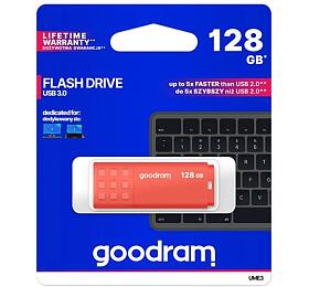 Flash disk GOODRAM USB 3.0 128GB bílo-oranžový