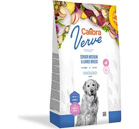 Granule pro psy Calibra Verve Grain Free Senior M&amp;L Chicken&amp;Duck, 2kg