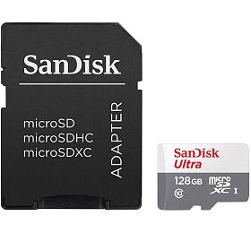 Pamov karta SanDisk Ultra microSDXC 128GB 100MB/s + adaptr (SDSQUNR-128G-GN3MA)