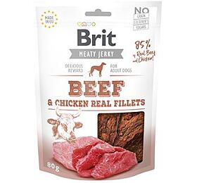 Brit Jerky Beef Fillets 80g