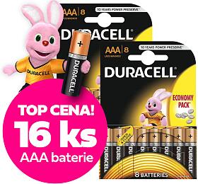 VÝHODNÝ SET 16ks AAA baterií DURACELL