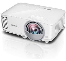 BenQ DLP Projektor MW809STH /1280x800 WXGA/3000 ANSI / 20000:1 / 0,49:1 / HDMI / 3D / Short Throw (9H.JMF77.13E)