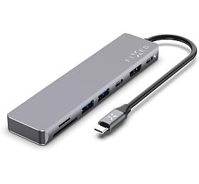 7-portov hlinkov USB-C FIXED HUB Card pro notebooky a tablety, ed