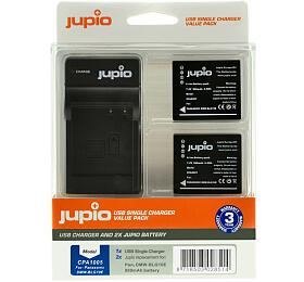 Jupio 2x&amp;nbsp;DMW-BLG10 -&amp;nbsp;900 mAh +&amp;nbsp;USB Single Charger