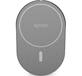 EPICO Ellipse bezdrátová autonabíječka 15W s&amp;nbsp;podporou uchycení MagSafe a&amp;nbsp;s adaptérem v&amp;nbsp;balení -&amp;nbsp;vesmírně šedá