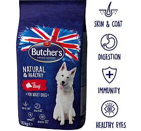 Krmivo pro psy Butcher's Natural&Healthy Dry s hovzm masem 10kg