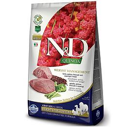 Granule pro psy N&D Quinoa Weight Mnmgnt Lamb &Broccoli Mini, 2,5kg