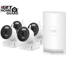 iGET HOMEGUARD HGNVK88004P - Kamerov systm s FullHD bateriovmi kamerami, set 4 kamery + NVR rekordr