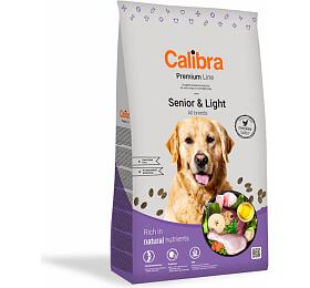 Granule pro psy Calibra Dog Premium Line Senior&amp;Light, 12 kg