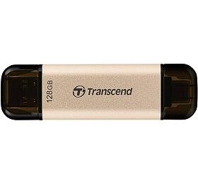 Transcend 128GB JetFlash 930C, USB-C/USB 3.2 (Gen 1) duln flash disk, 420MB/s R, 400MB/s W, zlat (TS128GJF930C)