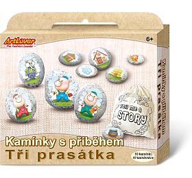 SMT Creatoys Kameny s pbhem se samolepkami Ti prastka kreativn sada v krabice 19x16x4cm