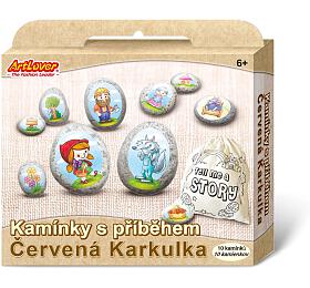 SMT Creatoys Kameny s pbhem se samolepkami erven Karkulka kreativn sada v krabice 19x16x4cm