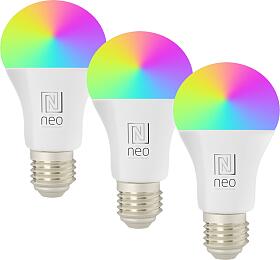 Immax NEO LITE 3x Smart rovka LED E27 9W RGB+CCT barevn a bl,stmvateln, WiFi,Beacon