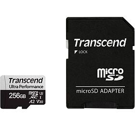 TRANSCEND MicroSDXC karta 256GB 340S, UHS-I U3 A2 Ultra Performace 160/125 MB/s (TS256GUSD340S)