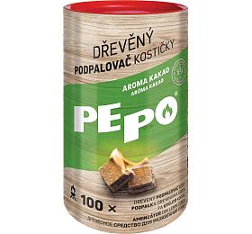 PE-PO dřevěný podpalovač kostičky 100 ks PEPO