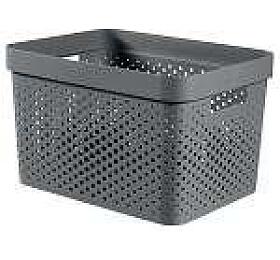 Box Curver Infinity Dots 17L šedý