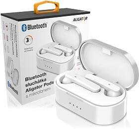 Bezdrátová sluchátka Aligator Pods TWS03WT, bílá