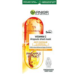 Sla ampul v textiln masce s vitamnem C a extraktem z ananasu Skin Naturals 15 g Garnier