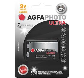 AgfaPhoto Ultra alkalick baterie 9V, blistr 1ks