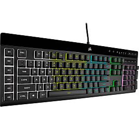 Corsair herní klávesnice K55 RGB PRO, 5Z RGB, Rubber Dome (CH-9226765-NA)