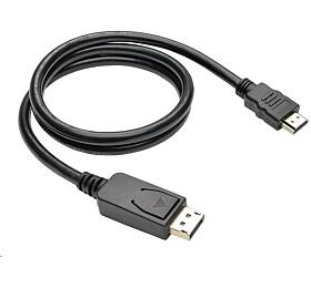 Kabel C-Tech DisplayPort/HDMI, 3m, černý (CB-DP-HDMI-3)