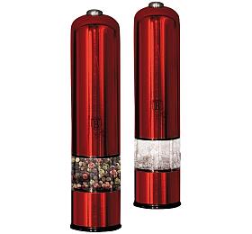 Elektrick mlnek na pep a sl BERLINGERHAUS BH-7217, 2ks, Burgundy Metallic Line
